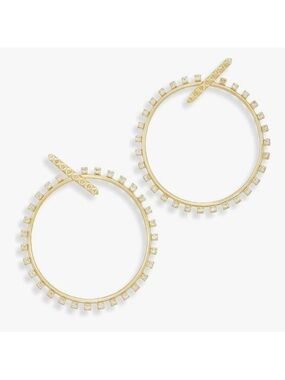 Kendra Scott Charlie Grace Cubic Zirconia Hoop Earrings